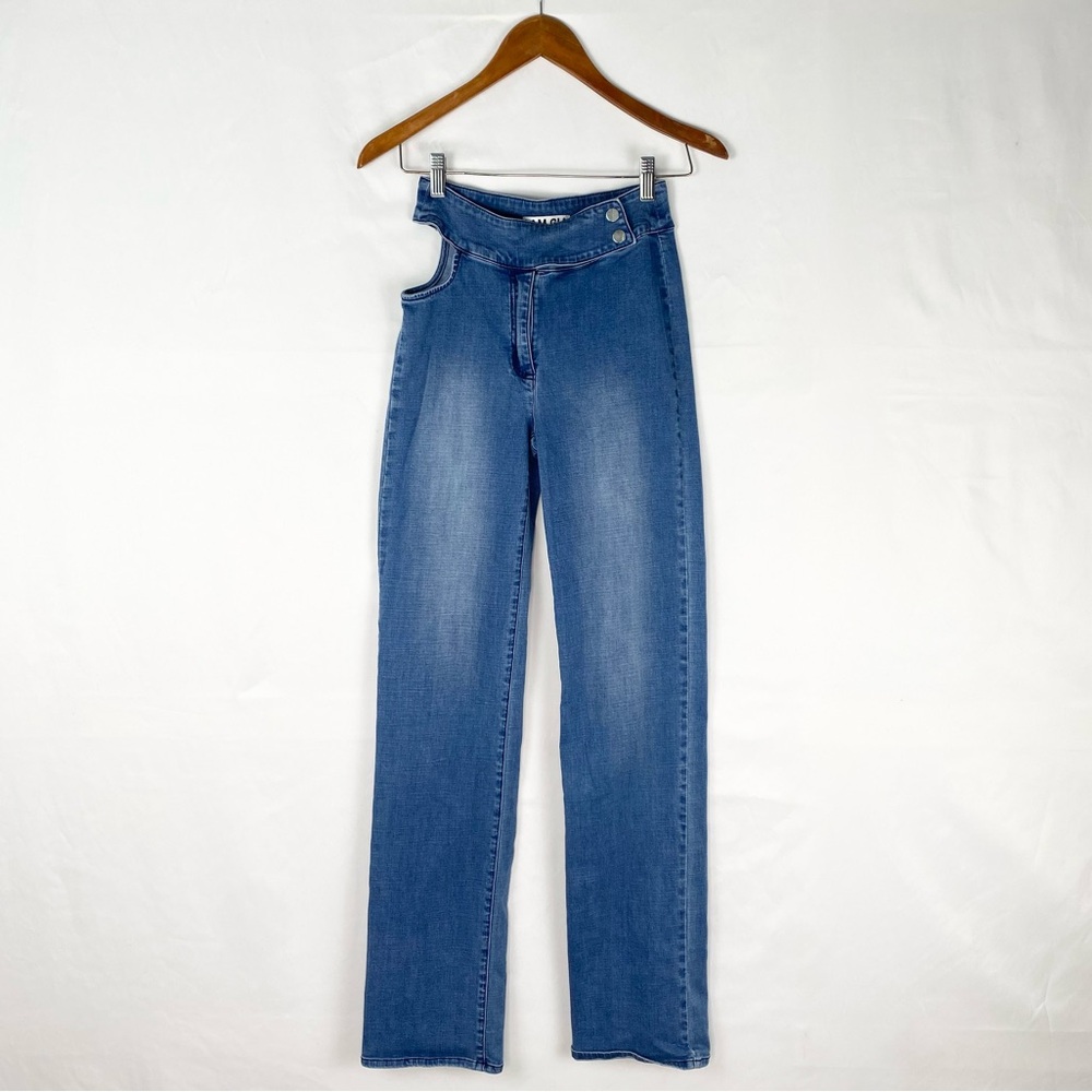 I.AM.GIA‎ Kayla Pant in Denim Straight Leg Size XS High Rise Cut Out